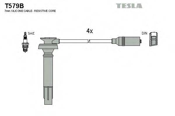 TESLA T579B Комплект дротів запалювання