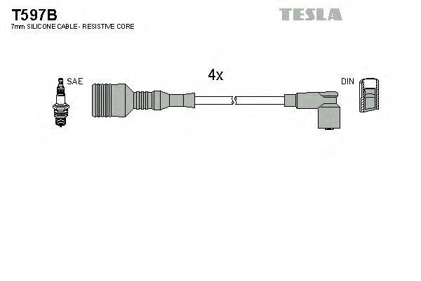 TESLA T597B Комплект дротів запалювання