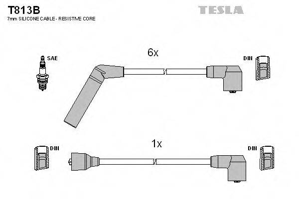 TESLA T813B Комплект дротів запалювання