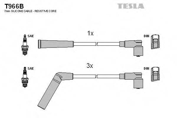 TESLA T966B Комплект дротів запалювання