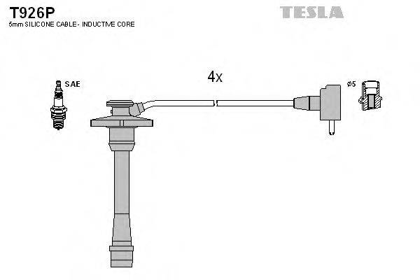 TESLA T926P Комплект дротів запалювання