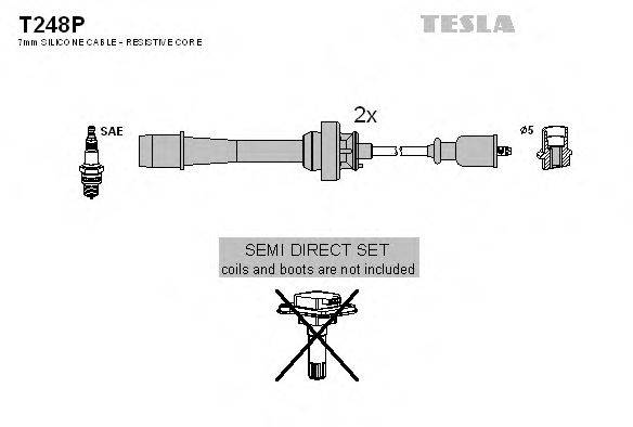 TESLA T248P Комплект дротів запалювання