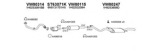 VENEPORTE 800041 Система випуску ОГ