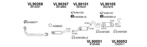 VENEPORTE 900152 Система випуску ОГ