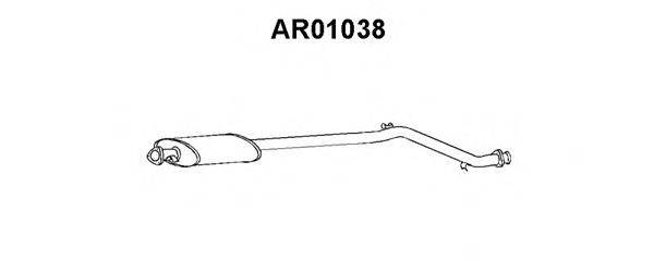 VENEPORTE AR01038 Середній глушник вихлопних газів