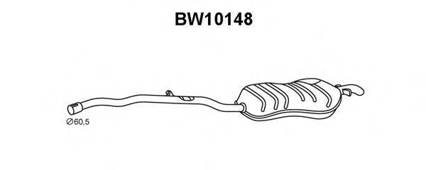 VENEPORTE BW10148 Глушник вихлопних газів кінцевий