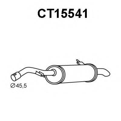 VENEPORTE CT15541 Глушник вихлопних газів кінцевий