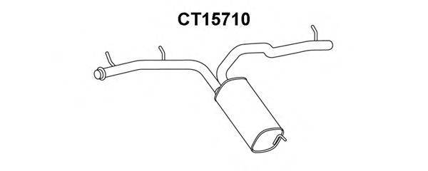 VENEPORTE CT15710 Глушник вихлопних газів кінцевий