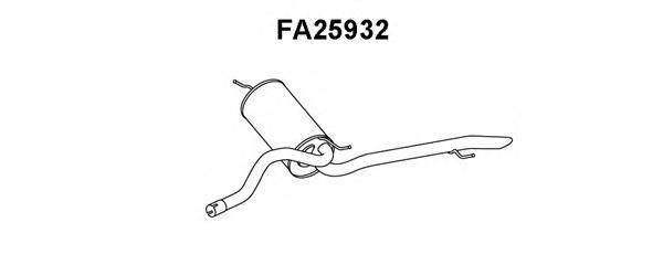 VENEPORTE FA25932 Глушник вихлопних газів кінцевий