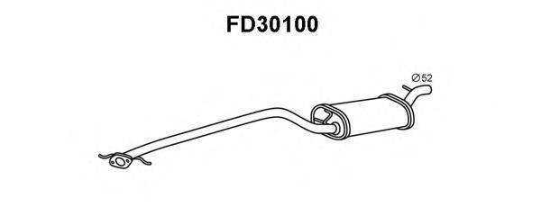 VENEPORTE FD30100 Передглушувач вихлопних газів