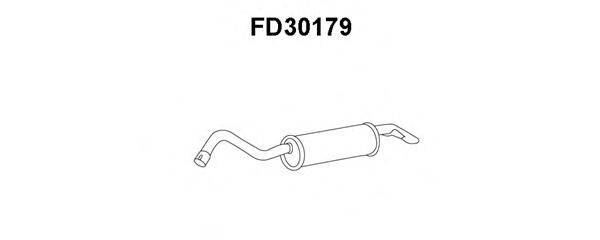 VENEPORTE FD30179 Глушник вихлопних газів кінцевий