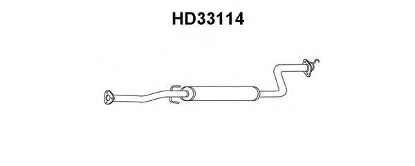 VENEPORTE HD33114 Середній глушник вихлопних газів