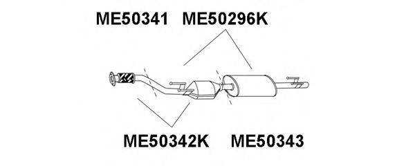 VENEPORTE ME50341 Ремонтна трубка, каталізатор