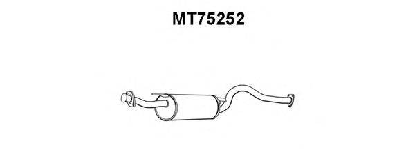 VENEPORTE MT75252 Глушник вихлопних газів кінцевий