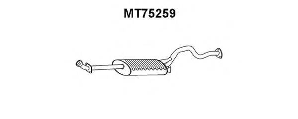 VENEPORTE MT75259 Глушник вихлопних газів кінцевий