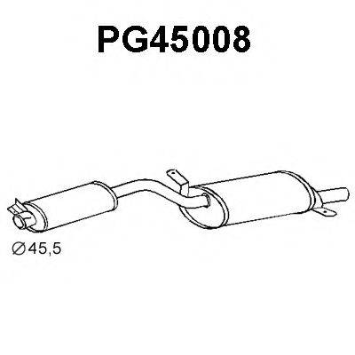 VENEPORTE PG45008 Глушник вихлопних газів кінцевий