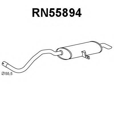 VENEPORTE RN55894 Глушник вихлопних газів кінцевий