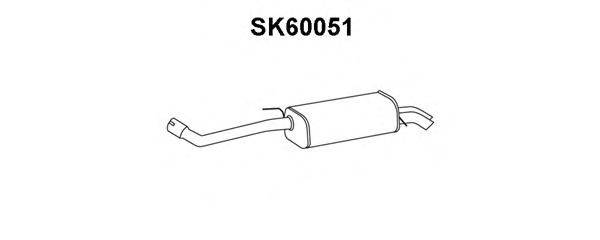 VENEPORTE SK60051 Глушник вихлопних газів кінцевий