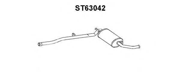 VENEPORTE ST63042 Глушник вихлопних газів кінцевий