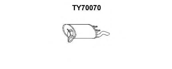 VENEPORTE TY70070 Глушник вихлопних газів кінцевий