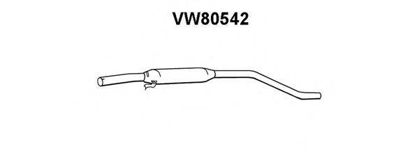 VENEPORTE VW80542 Середній глушник вихлопних газів