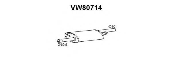 VENEPORTE VW80714 Передглушувач вихлопних газів