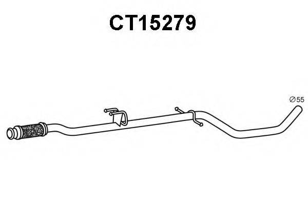VENEPORTE CT15279 Труба вихлопного газу