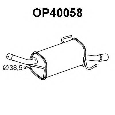 VENEPORTE OP40058 Глушник вихлопних газів кінцевий