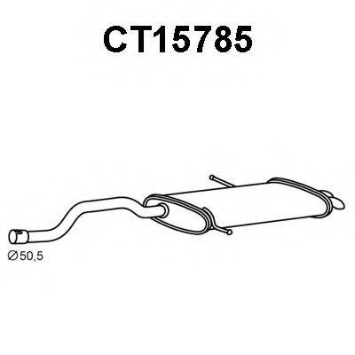 VENEPORTE CT15785 Глушник вихлопних газів кінцевий