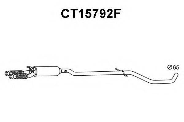 VENEPORTE CT15792F Саджовий/частковий фільтр, система вихлопу ОГ