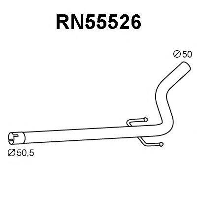 VENEPORTE RN55526 Труба вихлопного газу