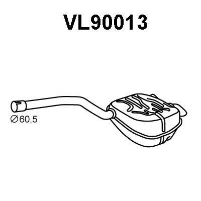 VENEPORTE VL90013 Глушник вихлопних газів кінцевий