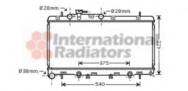 VAN WEZEL 51002059 Радіатор, охолодження двигуна