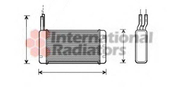 VAN WEZEL 02006107 Теплообмінник, опалення салону