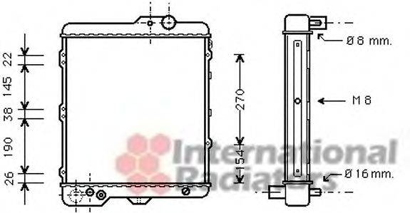 VAN WEZEL 03002002 Радіатор, охолодження двигуна