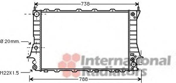 VAN WEZEL 03002082 Радіатор, охолодження двигуна