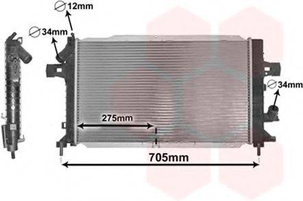 VAN WEZEL 37002383 Радіатор, охолодження двигуна