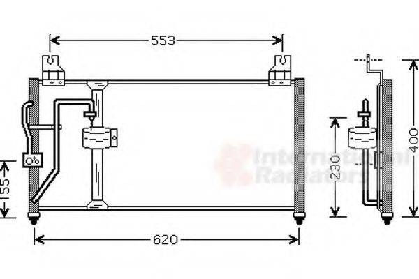 VAN WEZEL 83005094 Конденсатор, кондиціонер