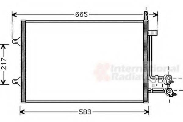 VAN WEZEL 18005395 Конденсатор, кондиціонер