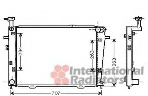 VAN WEZEL 82002210 Радіатор, охолодження двигуна