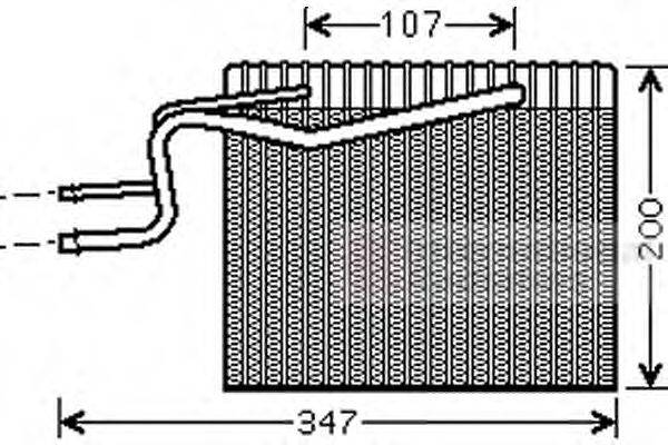 VAN WEZEL 4300V365 Випарник, кондиціонер