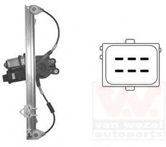 VAN WEZEL 1624269 Підйомний пристрій для вікон