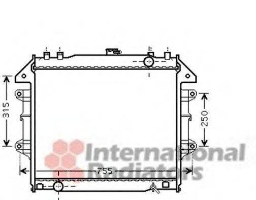 VAN WEZEL 53002430 Радіатор, охолодження двигуна