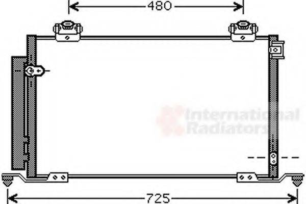 VAN WEZEL 53005412 Конденсатор, кондиціонер