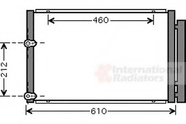 VAN WEZEL 53005429 Конденсатор, кондиціонер