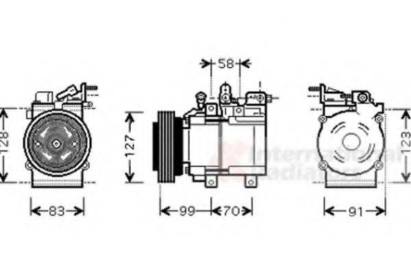 VAN WEZEL 8200K160 Компресор, кондиціонер