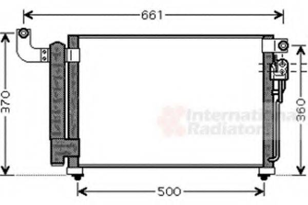 VAN WEZEL 83005082 Конденсатор, кондиціонер