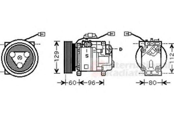 VAN WEZEL 2700K202 Компресор, кондиціонер