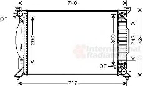 VAN WEZEL 03002229 Радіатор, охолодження двигуна