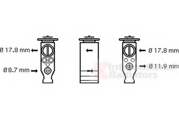 VAN WEZEL 09001244 Розширювальний клапан, кондиціонер
